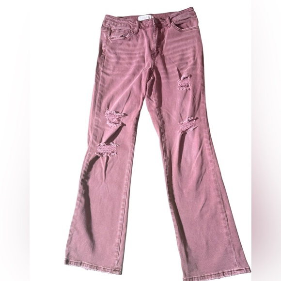 VERVET BY FLYING MONKEY Denim - ❤️ Russet Crop Flare Jeans Vervet by Flying Monkey